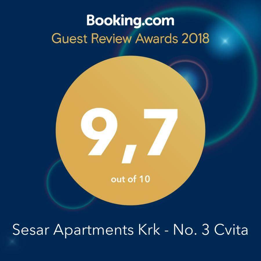Sesar Apartments Krk - No. 3 Cvita Krk Town Kültér fotó